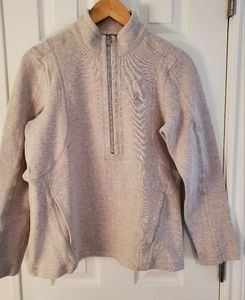 Tommy Bahama beige half zip sweater